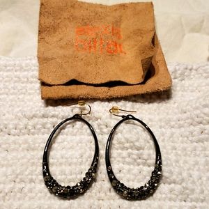 Alexis Bittar freeform hoop earrings